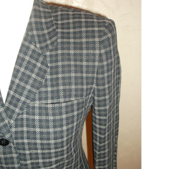Jones New York Petite Black White Check Blazer - Picture 4 of 5
